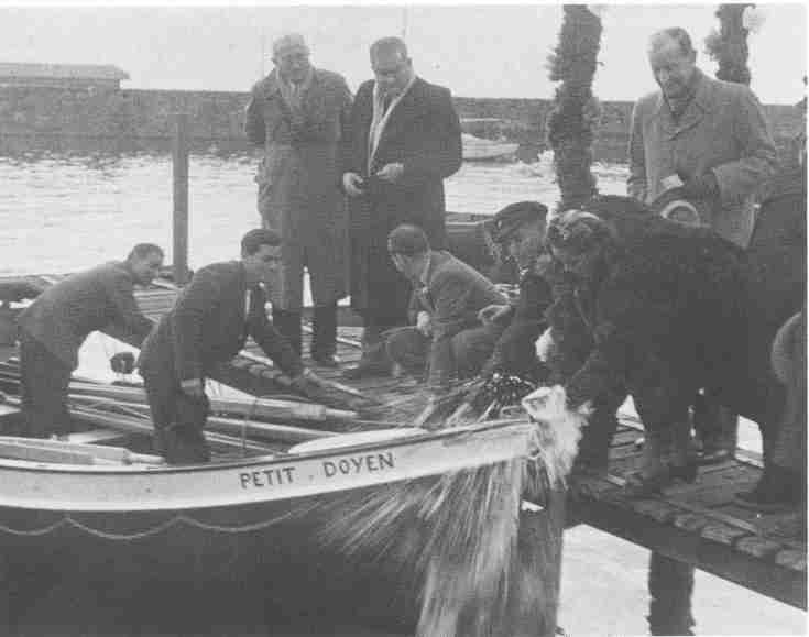 Bapt�me du petit Doyen en 1947